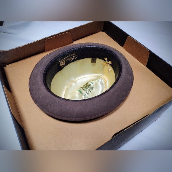 Pristine Vintage Adam Harvard '40 Fedora Fur Felt Hat Premier Quality 5th Ave NY - Picture 12 of 16